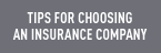 tips for choosing an insurance company